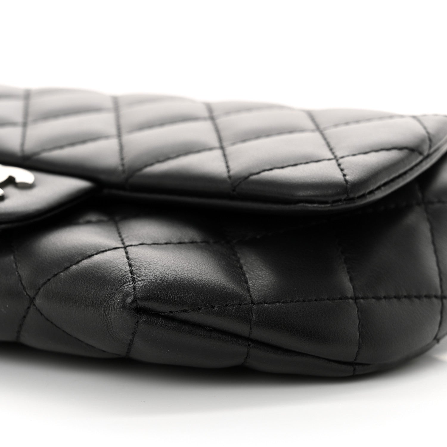 Chanel Calfskin Quilted CC Uniform Flap Belt Bag Black 10 of 10