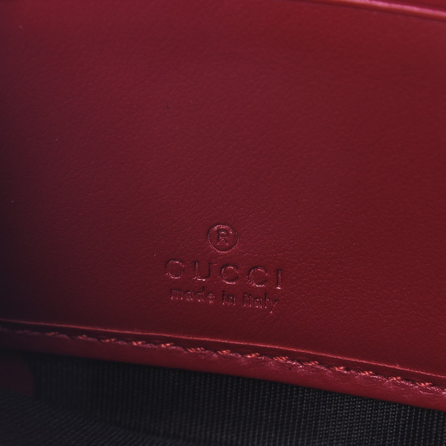 Gucci Calfskin Matelasse GG Marmont Zip Around Wallet Hibiscus Red 8 of 12