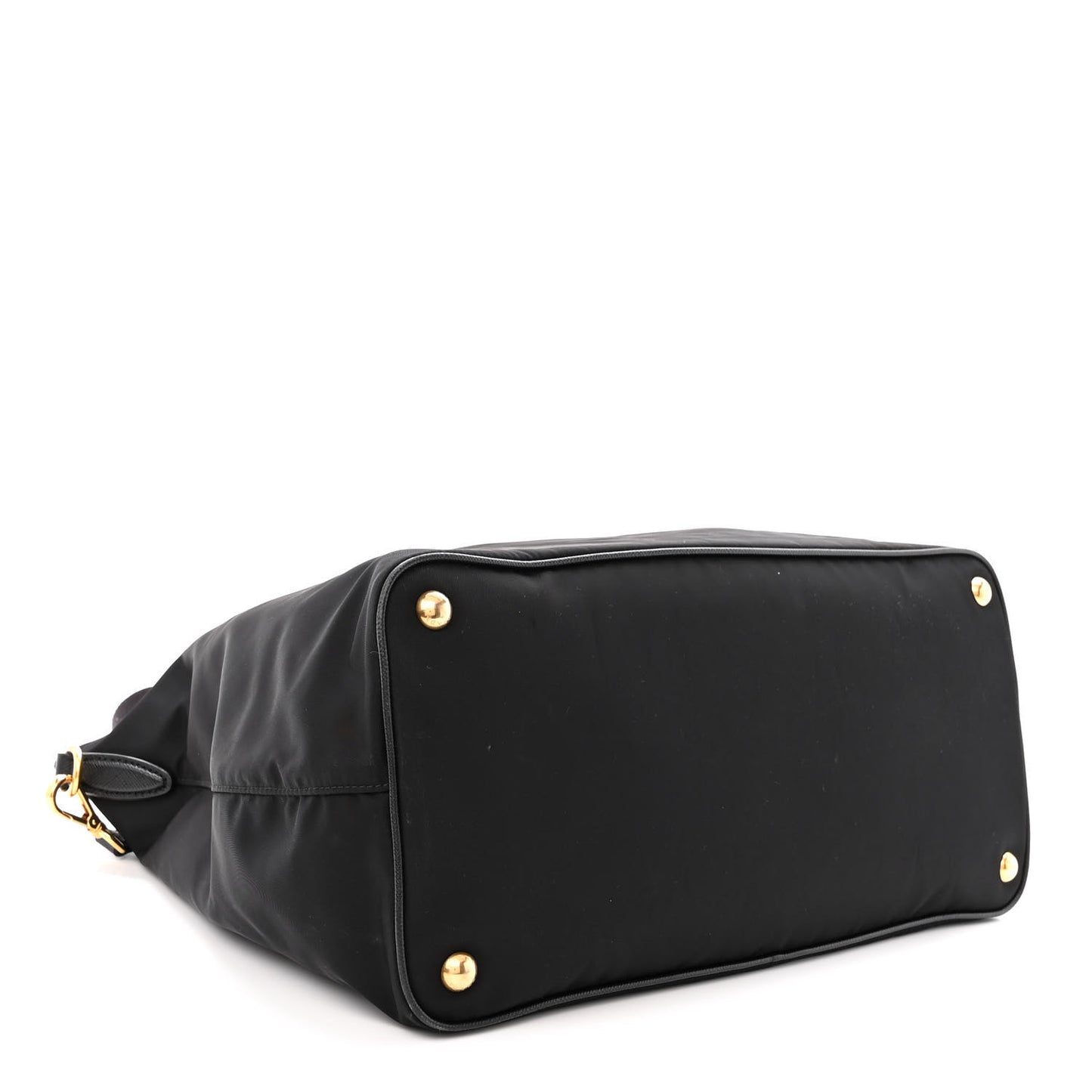 Tessuto Nylon Saffiano Satchel Black