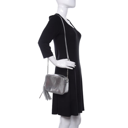 Jimmy Choo Metallic Calfskin Athini Camera Bag Silver 2 of 13
