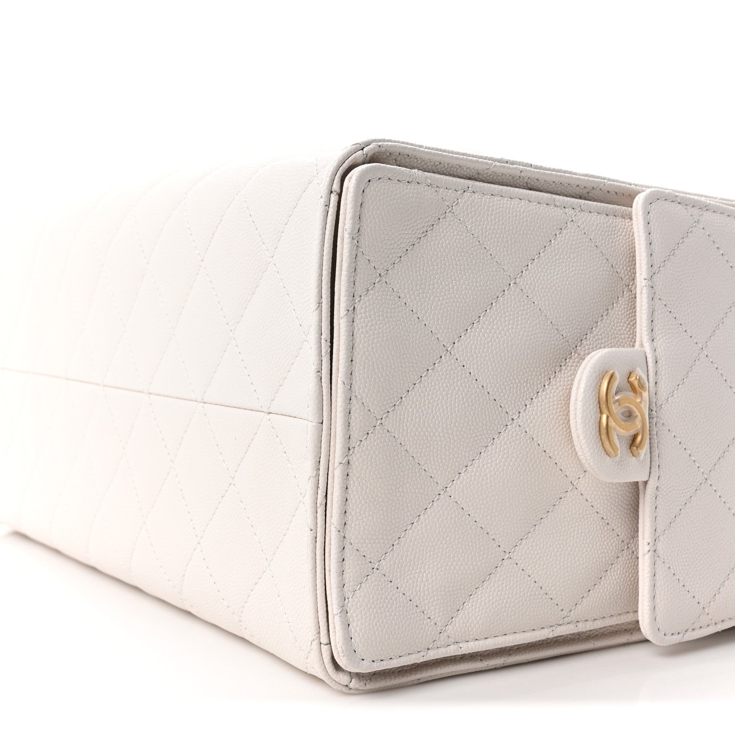 Chanel Caviar Quilted Medium Chanel 25 Handbag White 11 of 11