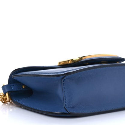 Valentino Garavani Calfskin Vlogo Small Loco Shoulder Bag Ultramarine 7 of 9