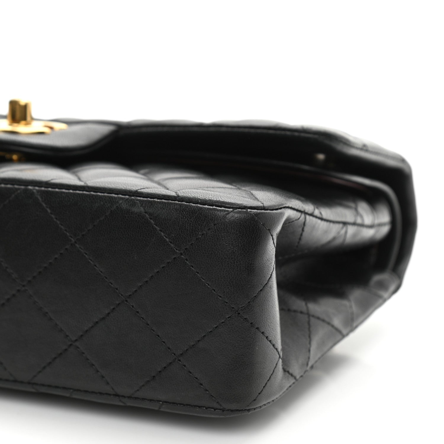 Chanel Lambskin Quilted Small Double Flap Black 10 of 13