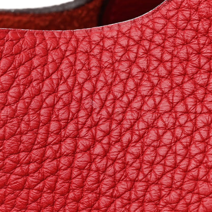 Hermes Taurillon Clemence Picotin Lock 18 PM Rouge Casaque 11 of 14