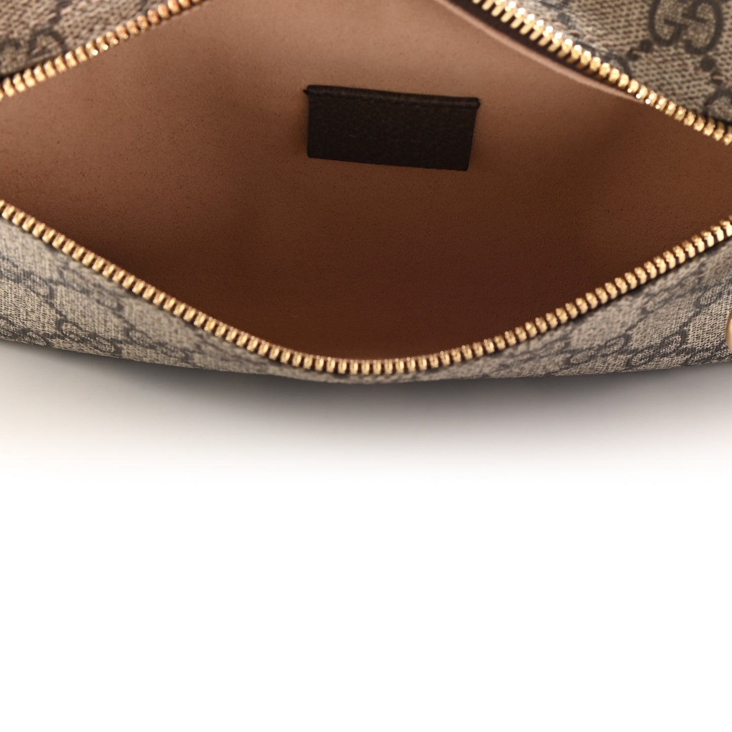 GG Supreme Monogram Large Rajah Chain Clutch Brown