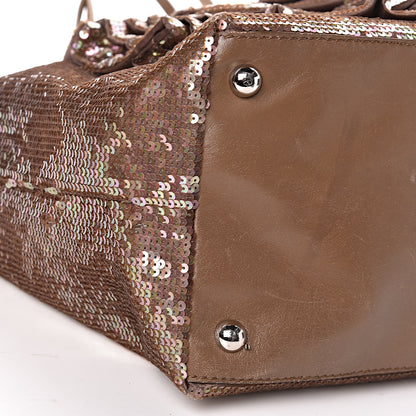 Valentino Garavani Sequin Petale Tote Tan 7 of 13