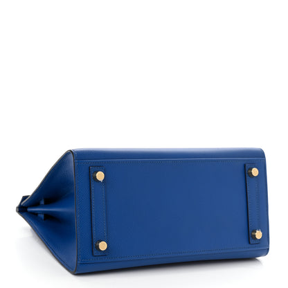Hermes Epsom Birkin Sellier 25 Bleu France 4 of 12