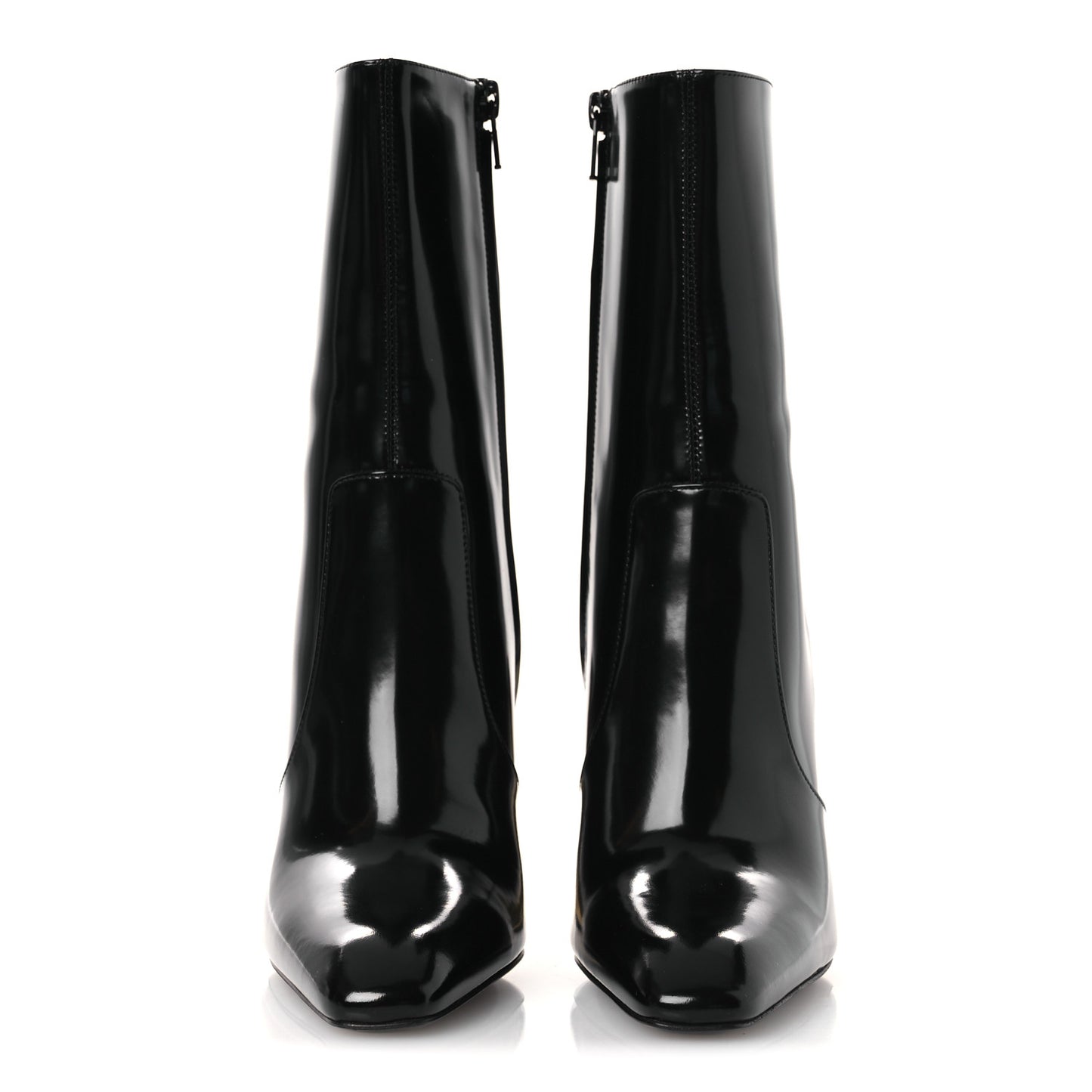 Vitello Marilyn Auteuil 105 Ankle Zip Boots 37.5 Black
