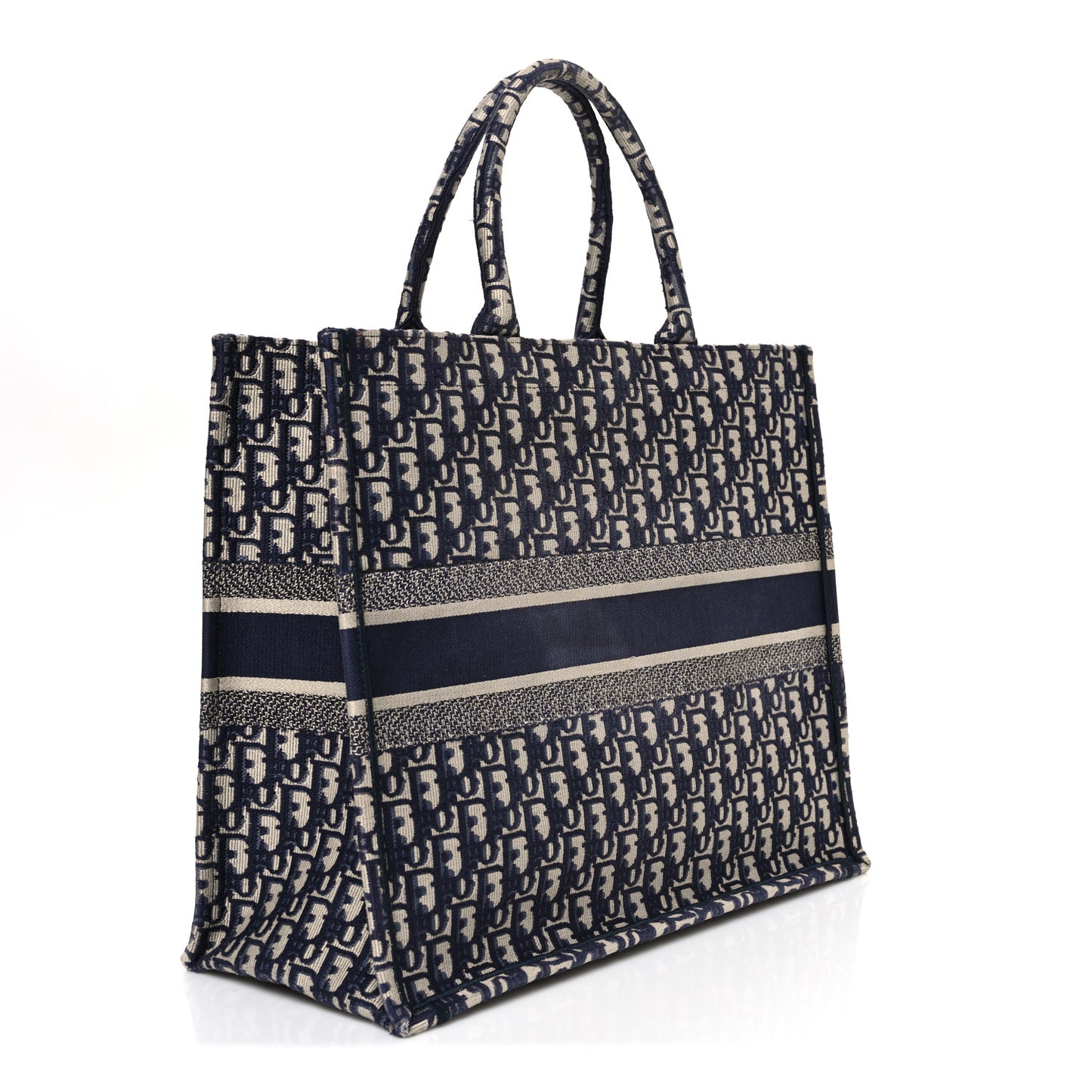 Oblique Large Book Tote Blue Multicolor