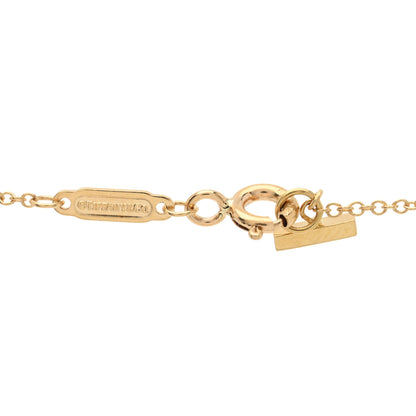 Tiffany 18K Yellow Gold Large T Smile Pendant Necklace 3 of 4