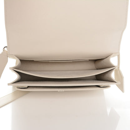 Saint Laurent Grained Calfskin Medium Monogram Sunset Dove White 5 of 6