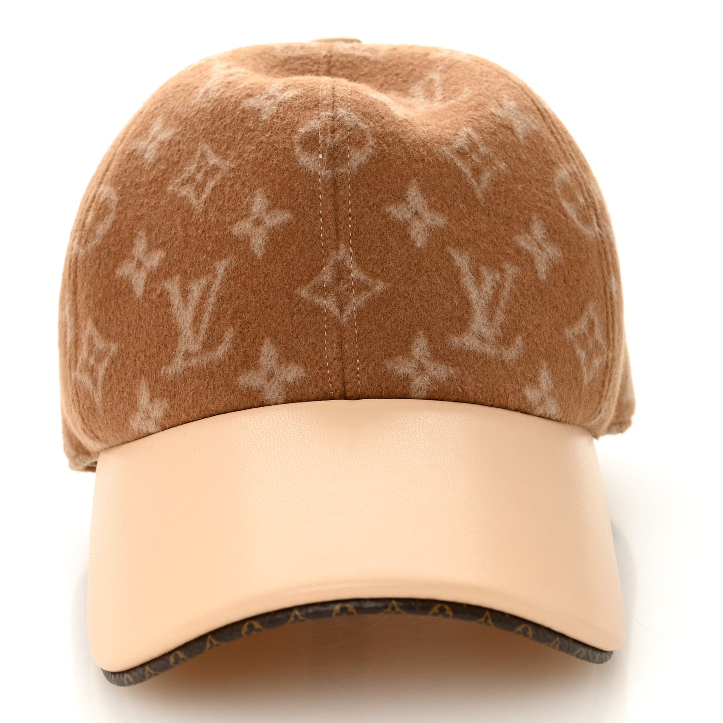 Wool Monogram Carry On Cap M Beige