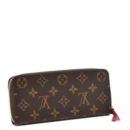 Louis Vuitton Monogram Clemence Wallet Fuchsia 3 of 9