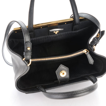 Fendi Vitello Elite Petite 2Jours Tote Black 5 of 7
