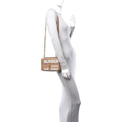 Burberry Patent Quilted Horseferry Print Small Lola Bag Tan 2 of 9