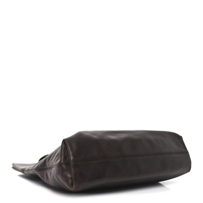 Chanel Calfskin CC Shoulder Bag Dark Brown 4 of 10