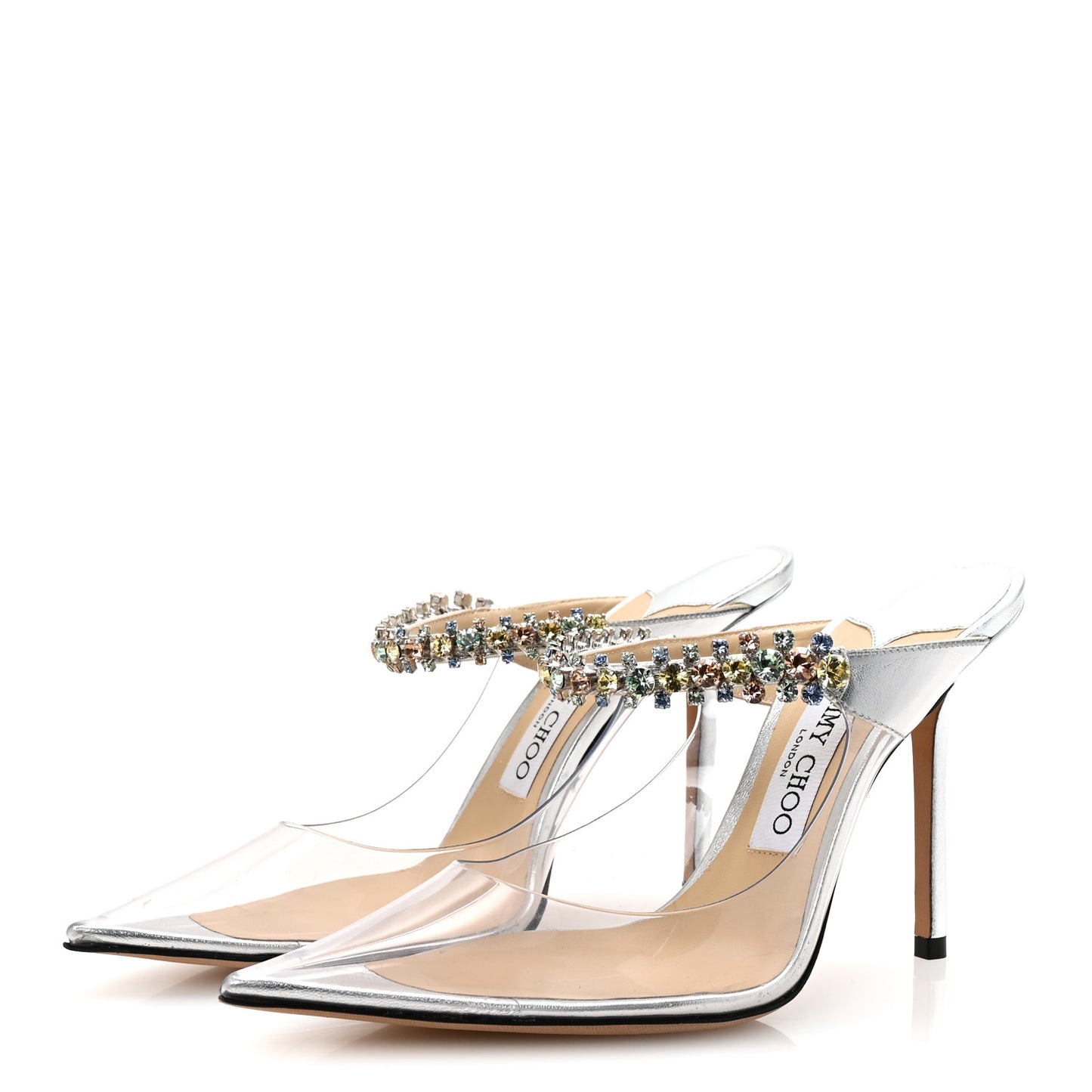 Plexi Crystal Bing 100 Pumps 37.5 Silver Transparent