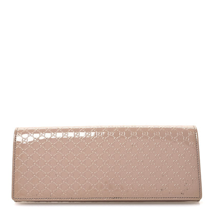 Gucci Patent Microguccissima Small Broadway Clutch Dark Cipria 1 of 7