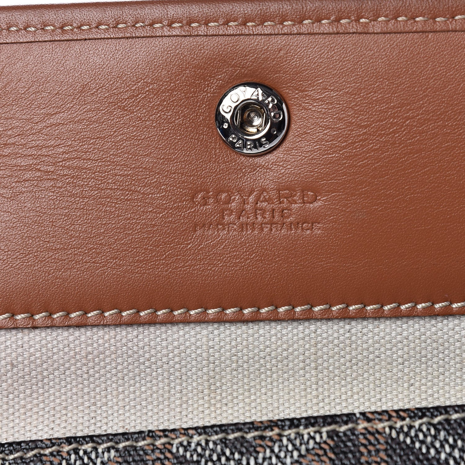Goyard Goyardine Pouch Black Gold 6 of 7