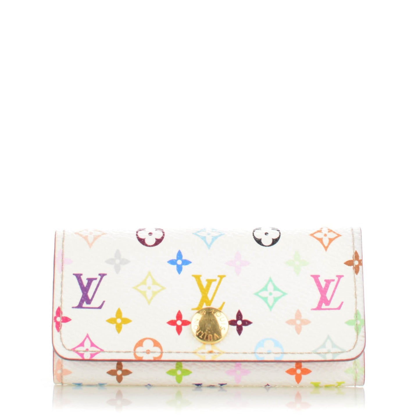 Monogram Multicolor Multicles 4 Key Holder White Litchi