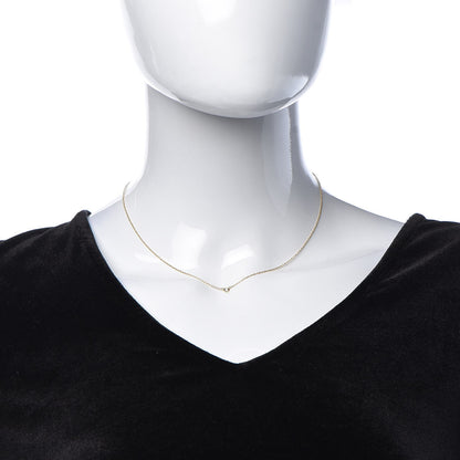 Tiffany 18K Yellow Gold Diamond .05ct Elsa Peretti Diamonds by the Yard Pendant Necklace 2 of 8