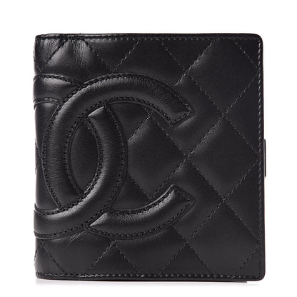 Chanel Calfskin Quilted Cambon Bi-Fold Wallet Black 1 of 9