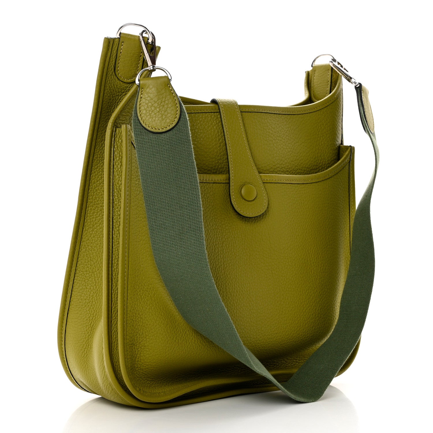 Hermes Taurillon Clemence Evelyne II GM Vert Chartreuse 3 of 9