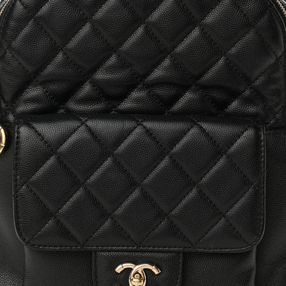 Chanel Caviar Quilted Medium Zip Around Backpack Black 8 of 11