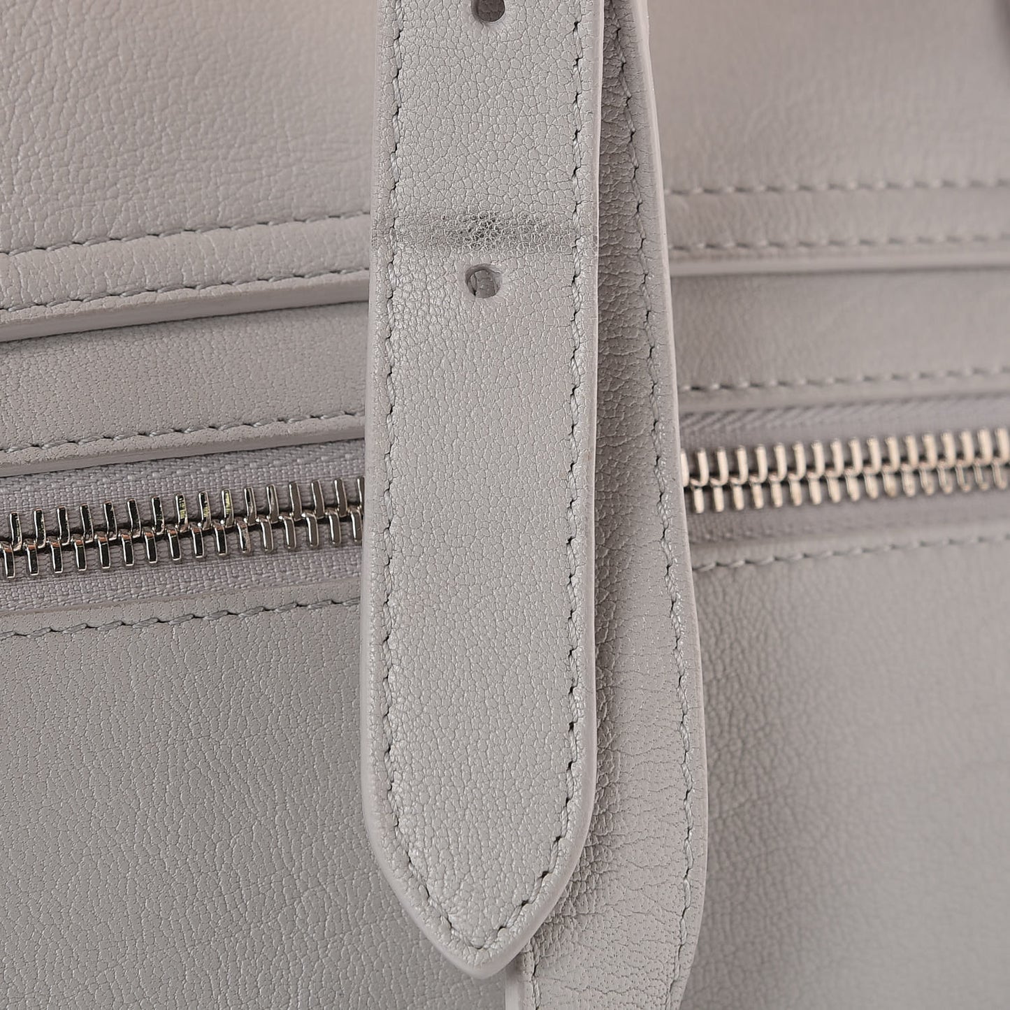 Lambskin Medium PS1 Satchel Pale Steel