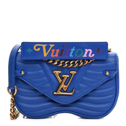 Louis Vuitton Calfskin New Wave Chain PM Blue Neon 1 of 10