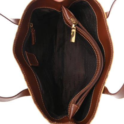 Burberry Haymarket Check Small Tote Brown 6 of 12