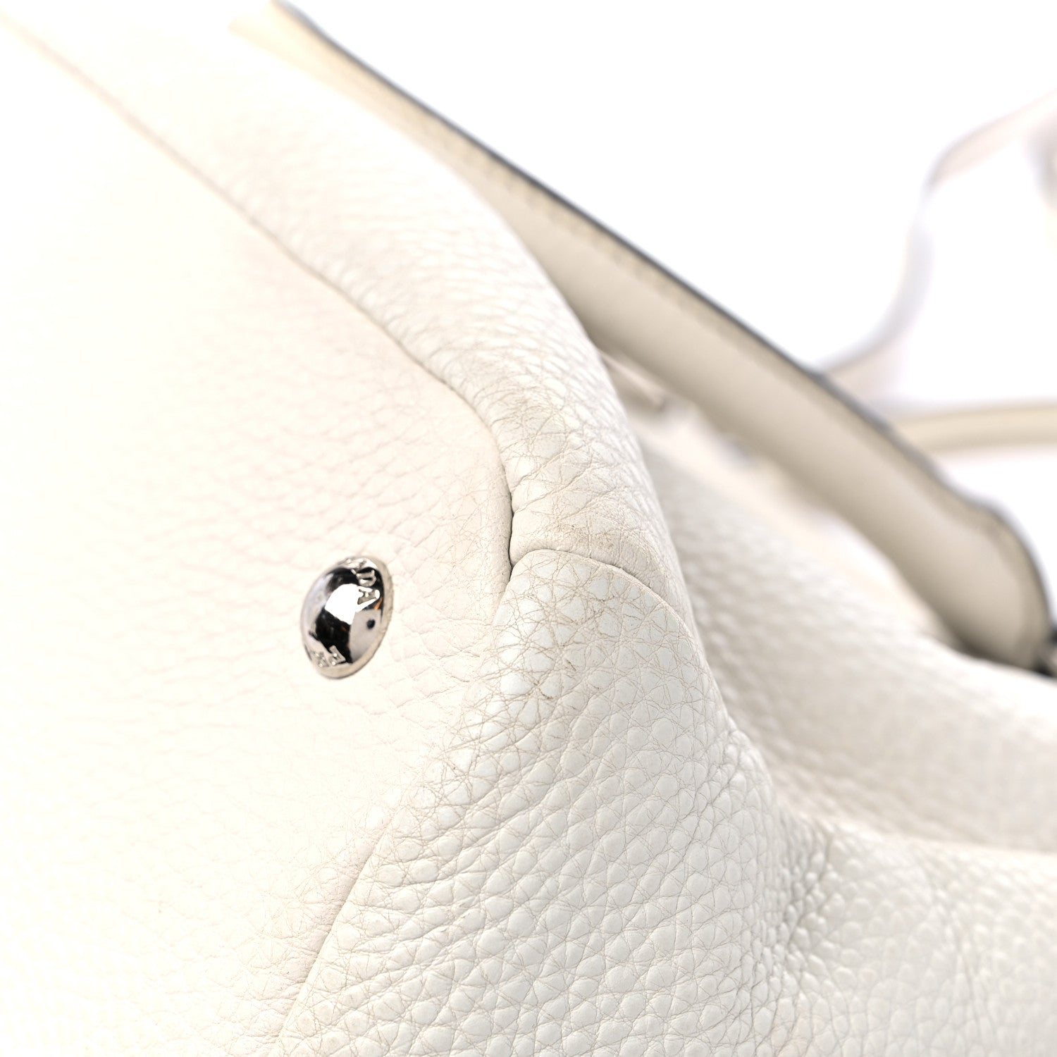 Prada Vitello Daino Shopping Tote Talco 11 of 13