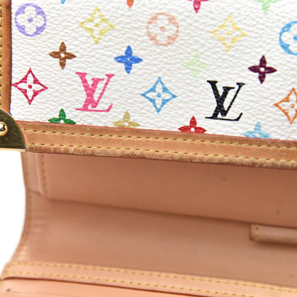 Louis Vuitton Monogram Multicolor Porte Tresor International Wallet White 9 of 17