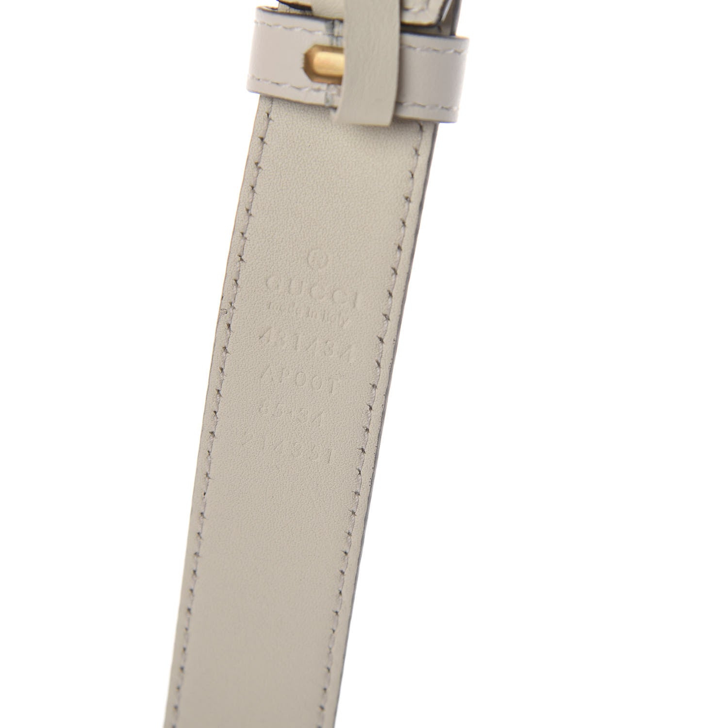 Gucci Calfskin Bow Belt 85 34 Off White 5 of 5