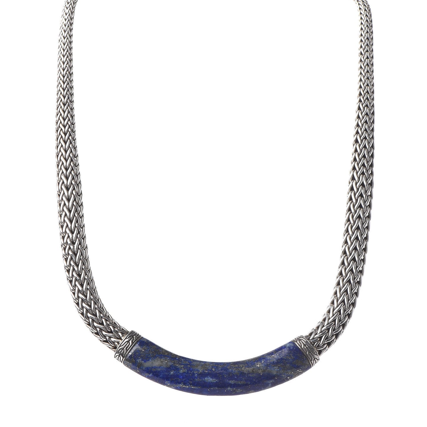 Sterling Silver Lapis Lazuli Classic Chain Necklace