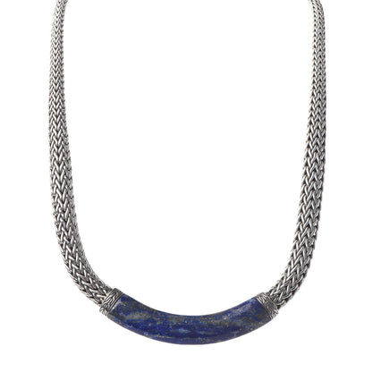 John Hardy Sterling Silver Lapis Lazuli Classic Chain Necklace 1 of 7
