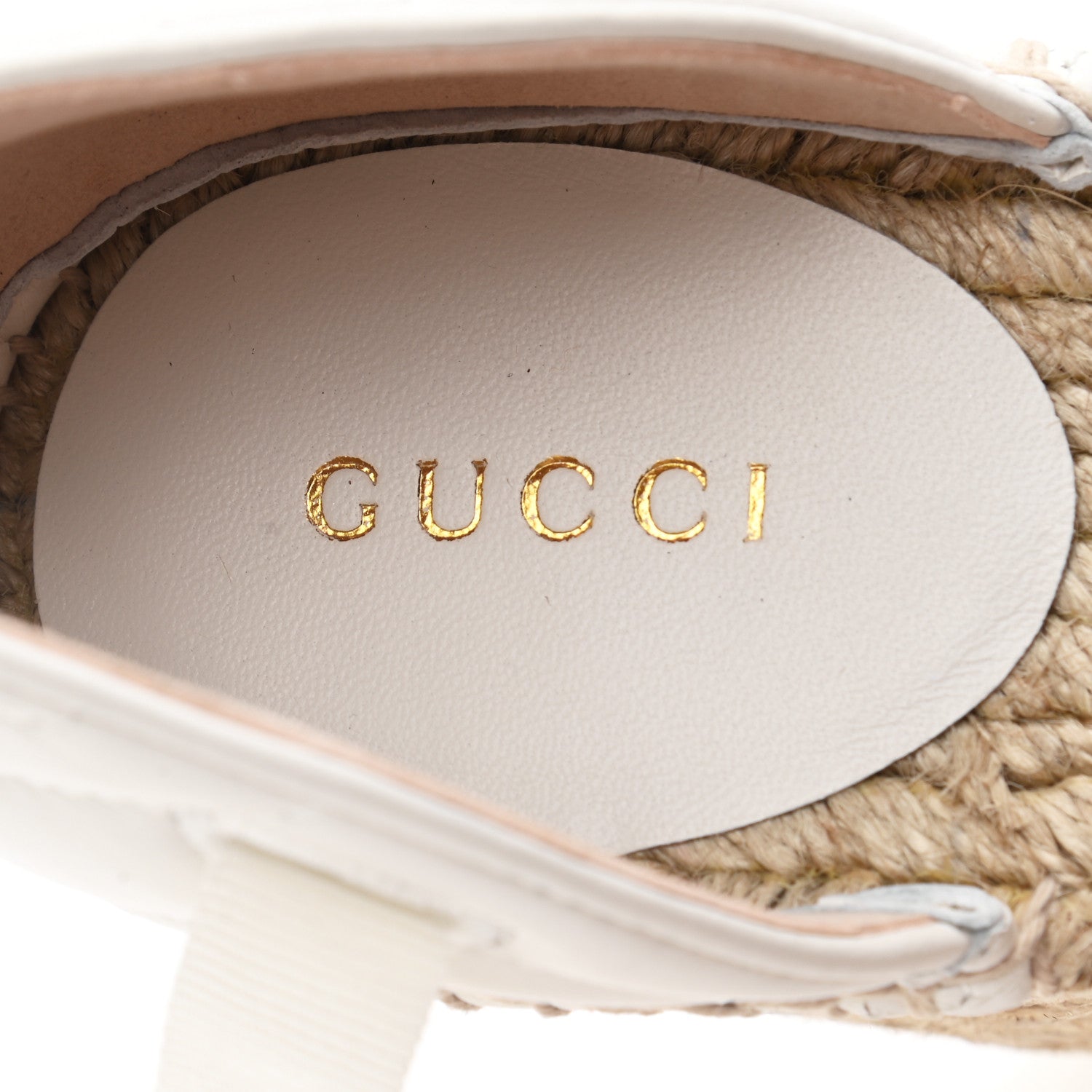 Gucci Nappa Matelasse GG Marmont Ankle Wrap Platform 35/120mm Espadrille Wedges 39 Great White 8 of 10