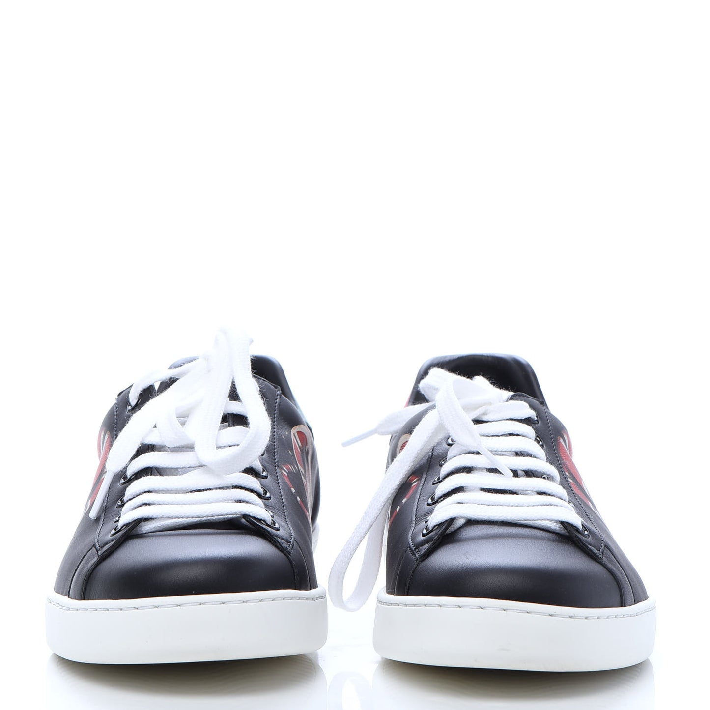 Calfskin Kingsnake Mens Ace Sneakers 9 Black Multicolor