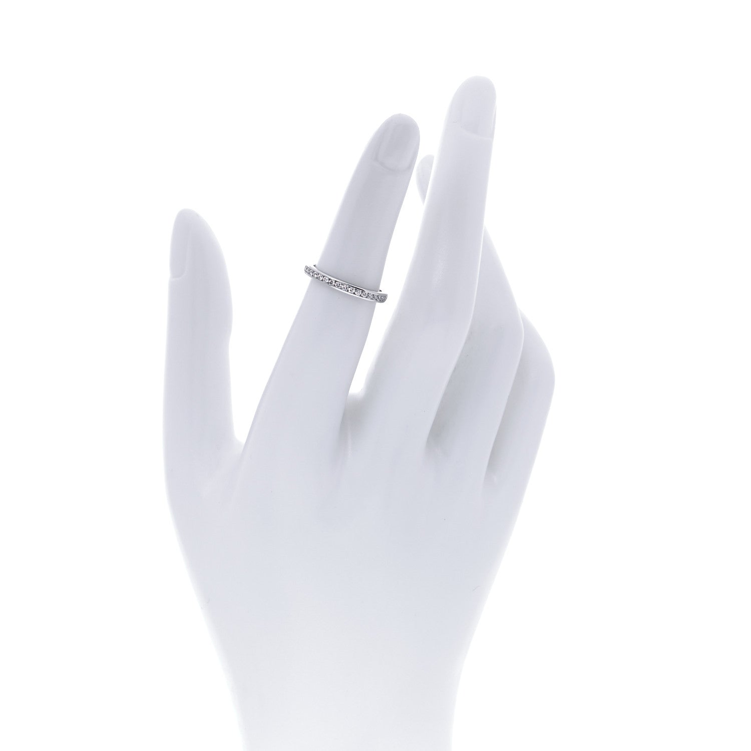 Tiffany Platinum Diamond 2mm Full Circle Wedding Band Ring 49 4.75 2 of 5