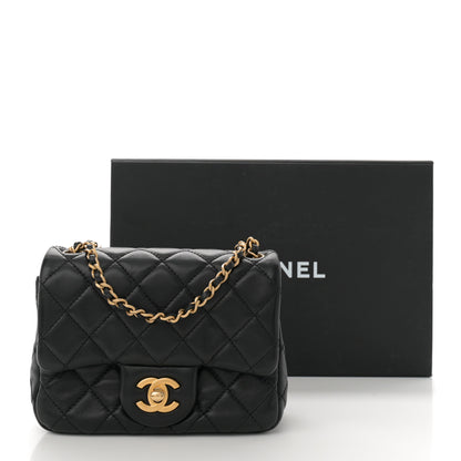 Chanel Lambskin Quilted Mini Pearl Crush Flap Black 11 of 11