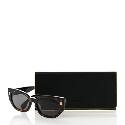 Fendi Acetate Fendi Bold Sunglasses FE40018I Havana Black 7 of 7