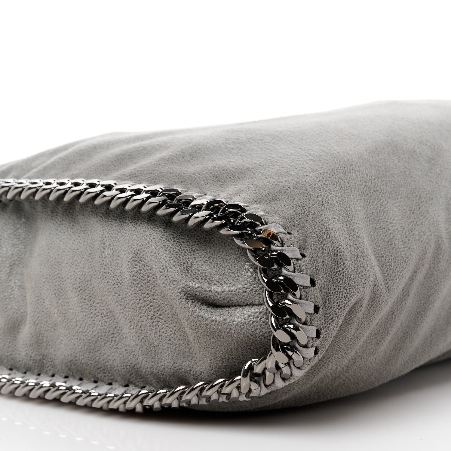 Stella McCartney STELLA MCCARTNEY Shaggy Deer Falabella Fold Over Tote Grey 11 of 12