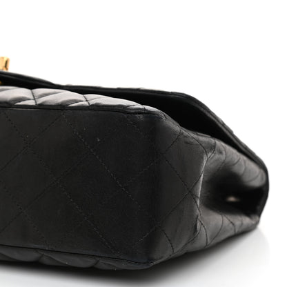 Chanel Lambskin Quilted Jumbo Single Flap Black 9 of 9