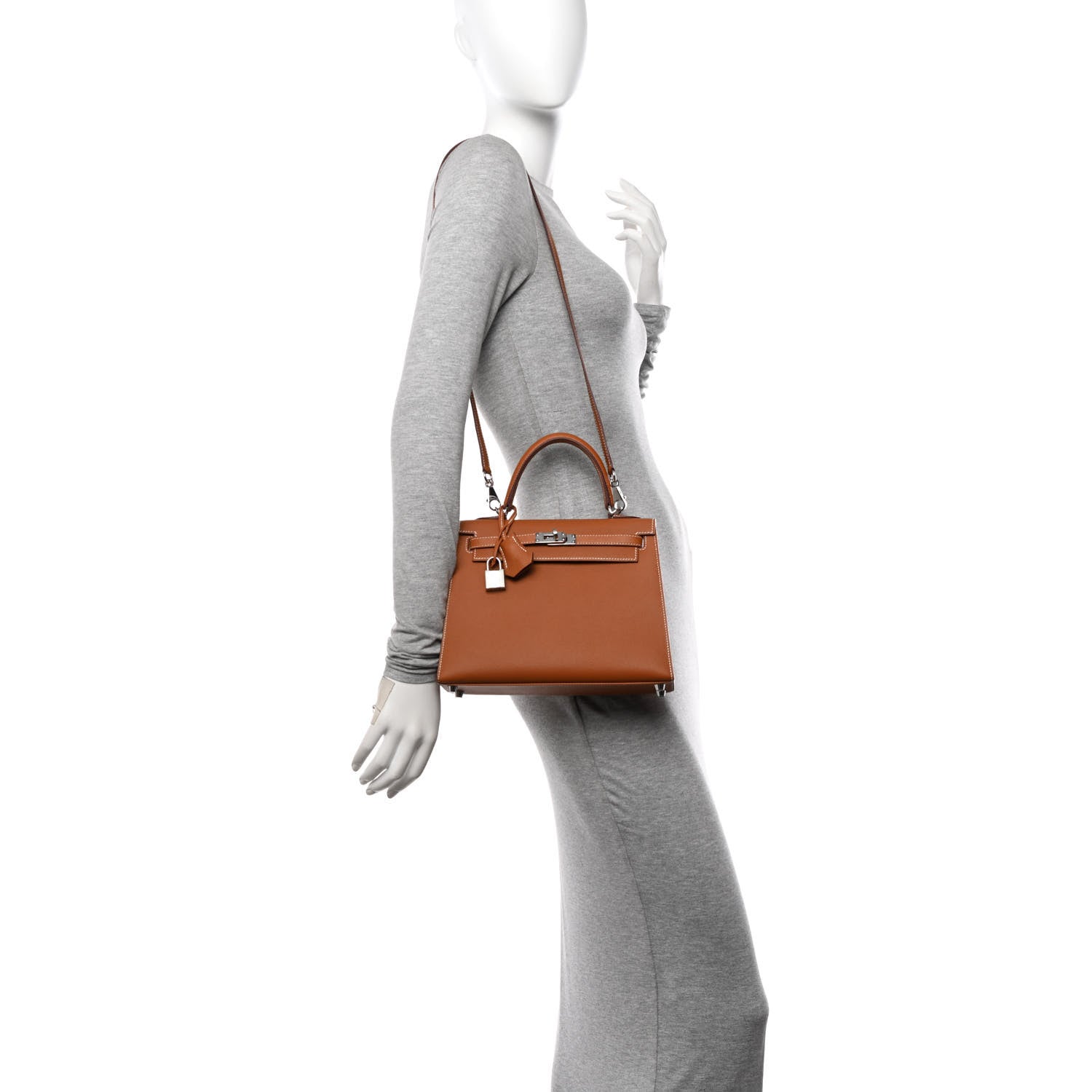 Hermes Epsom Kelly Sellier 25 Gold 2 of 12