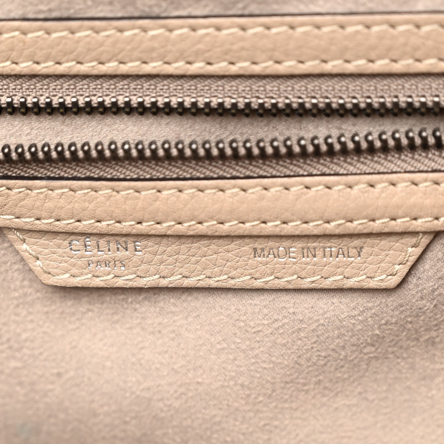 Drummed Calfskin Mini Luggage Dune