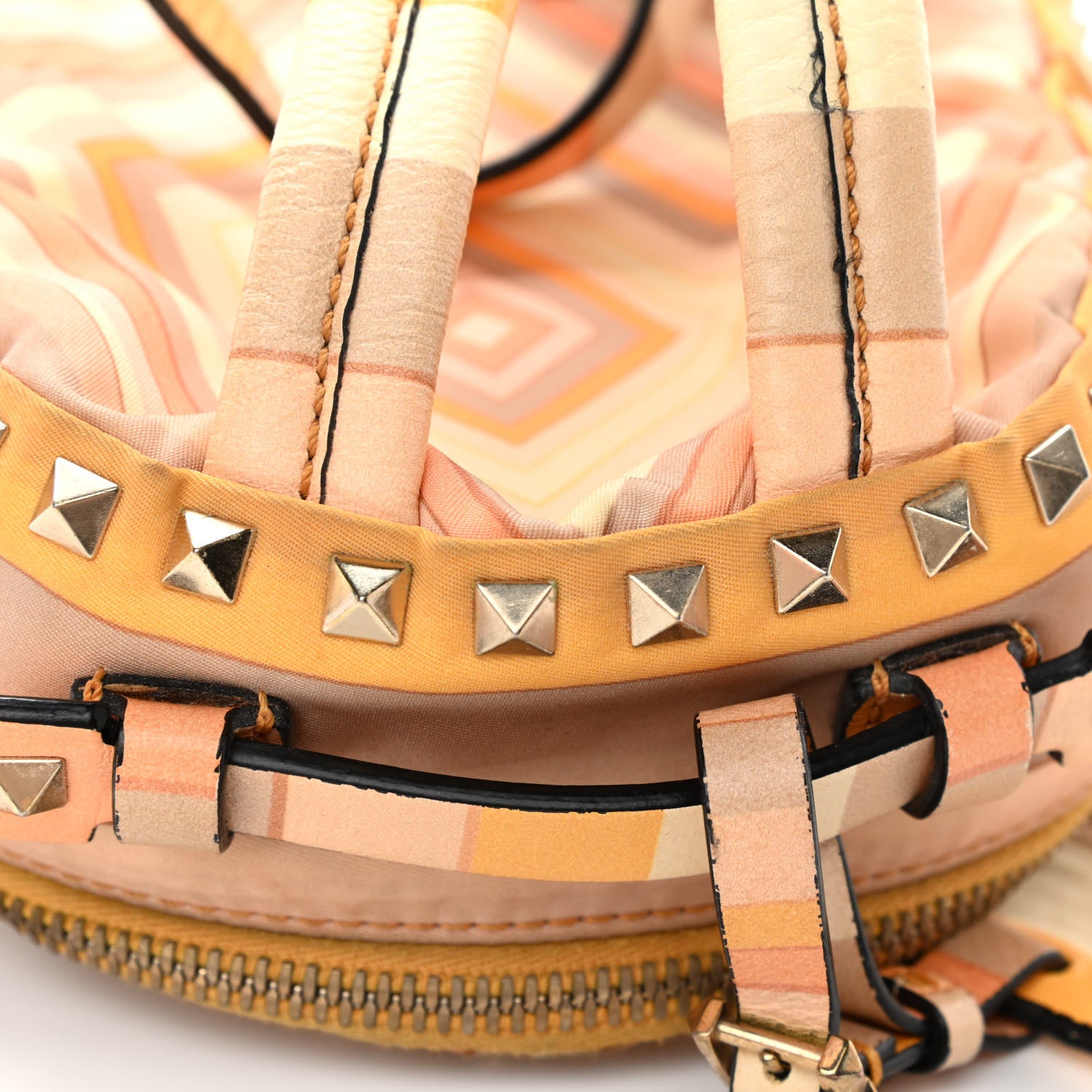 Valentino Garavani Vitello Native Couture 1975 Mini Rockstud Backpack Multicolor 11 of 14