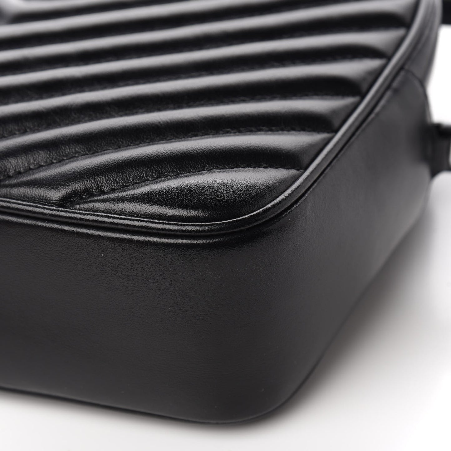 Calfskin Matelasse Monogram Lou Camera Bag Black