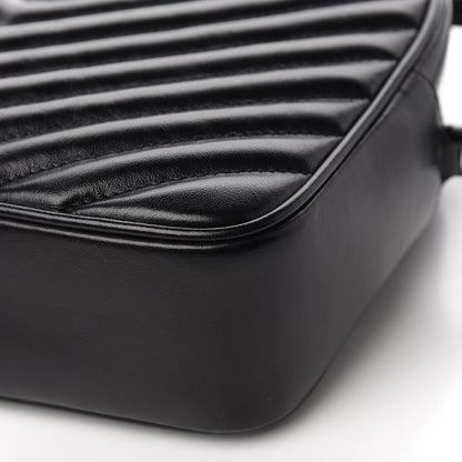 Saint Laurent Calfskin Matelasse Monogram Lou Camera Bag Black 10 of 14