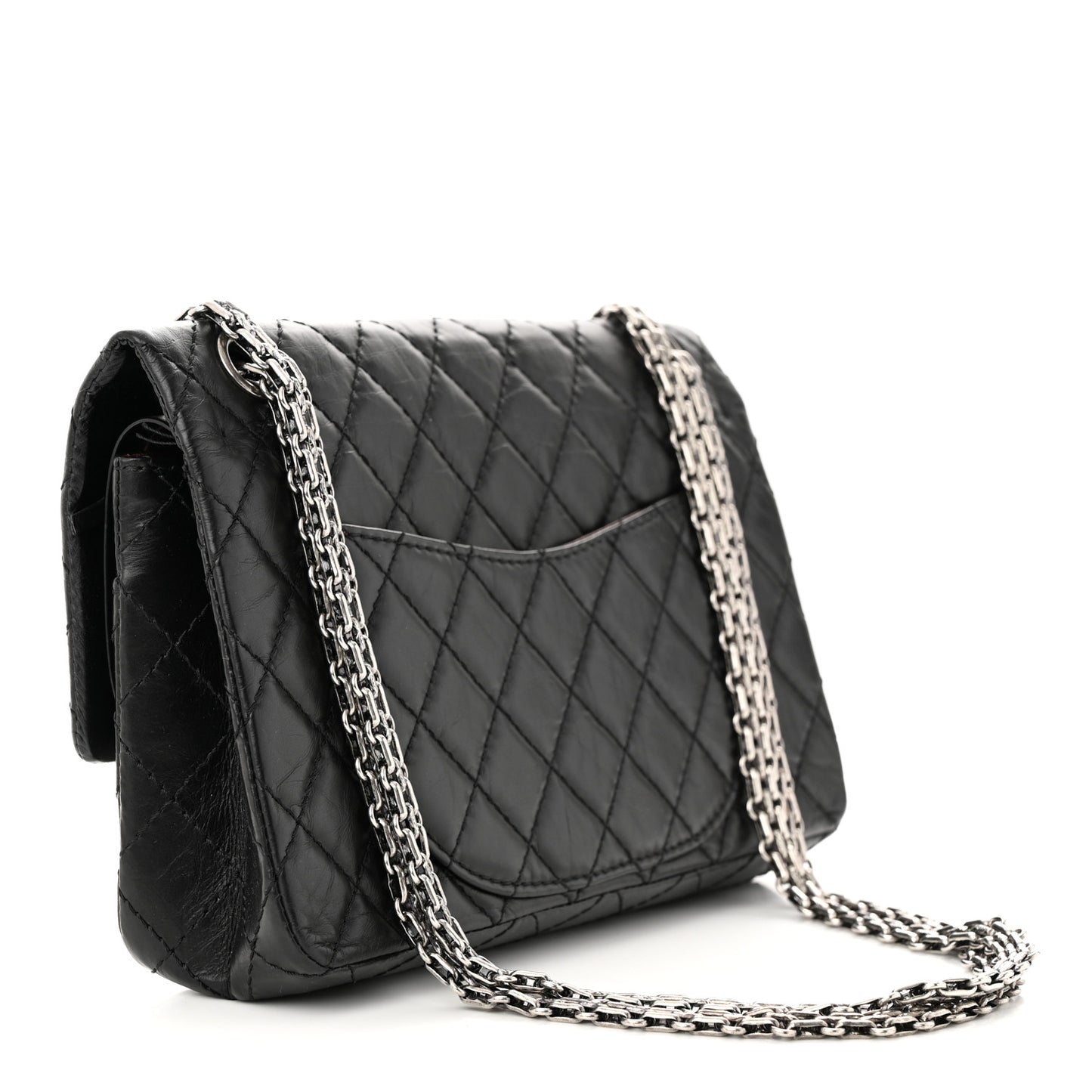 Aged Calfskin Lucky Charms 2.55 Reissue 225 Flap Black
