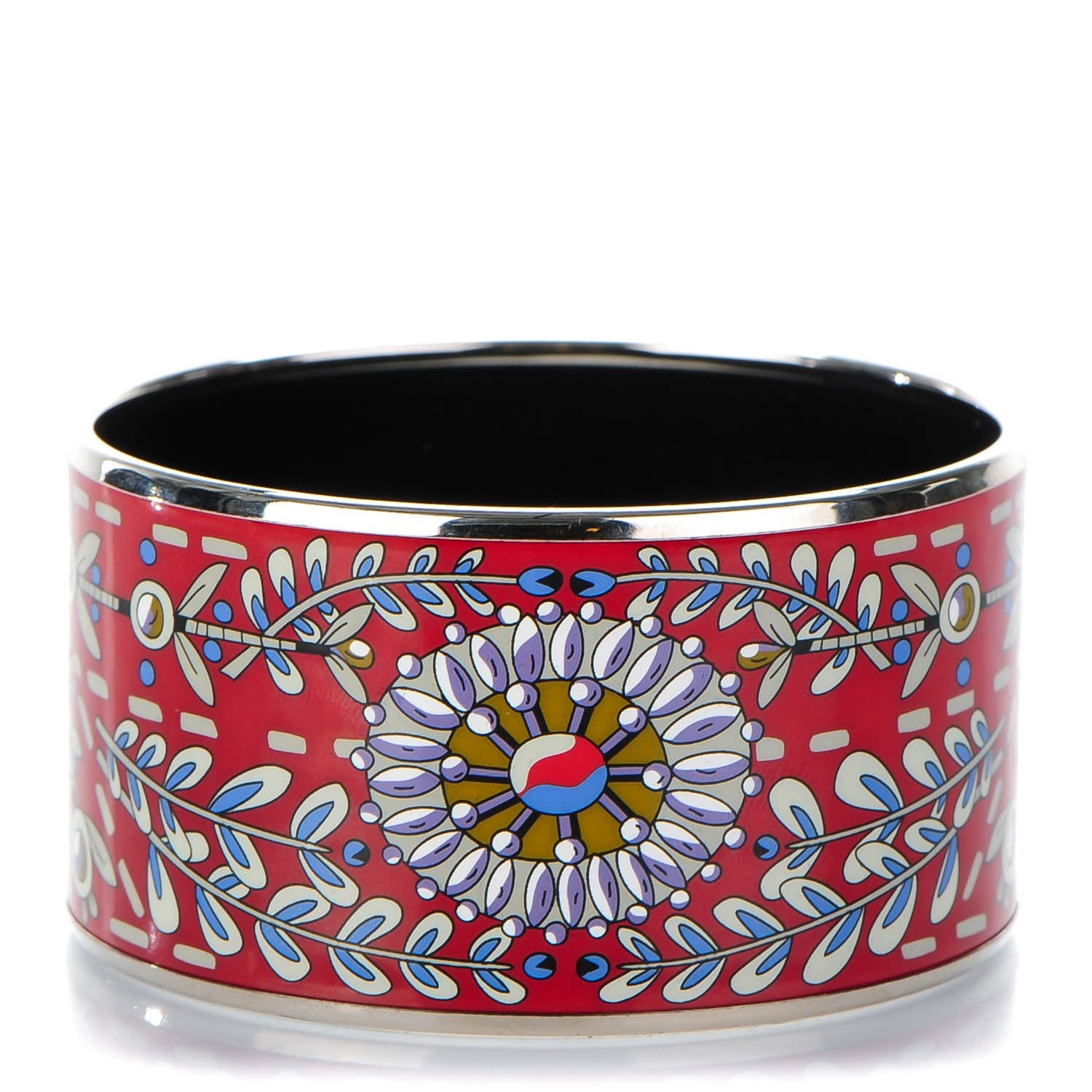 Hermes Enamel Printed Extra Wide Bracelet 65 1 of 6
